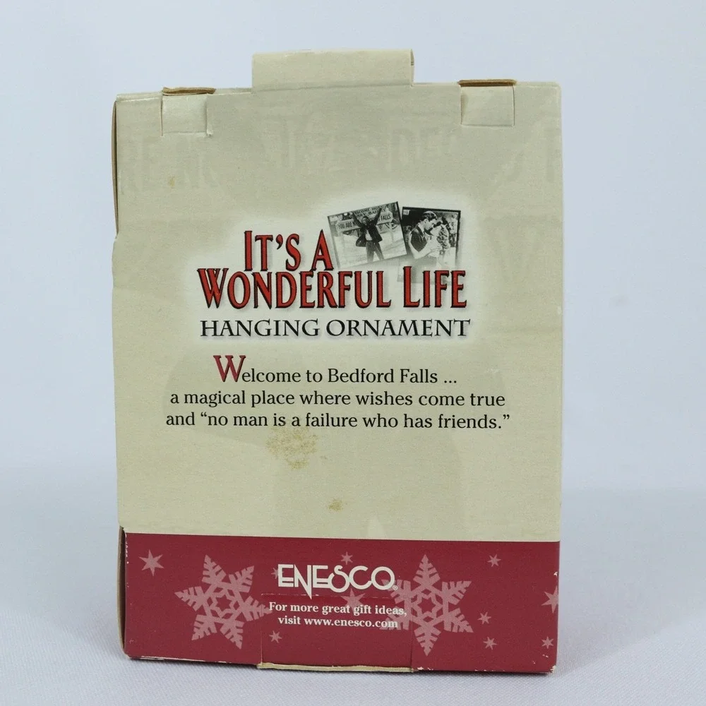 Enesco It's‎ A Wonderful Life Vintage TV Movie Scene Hanging Ornament 2003